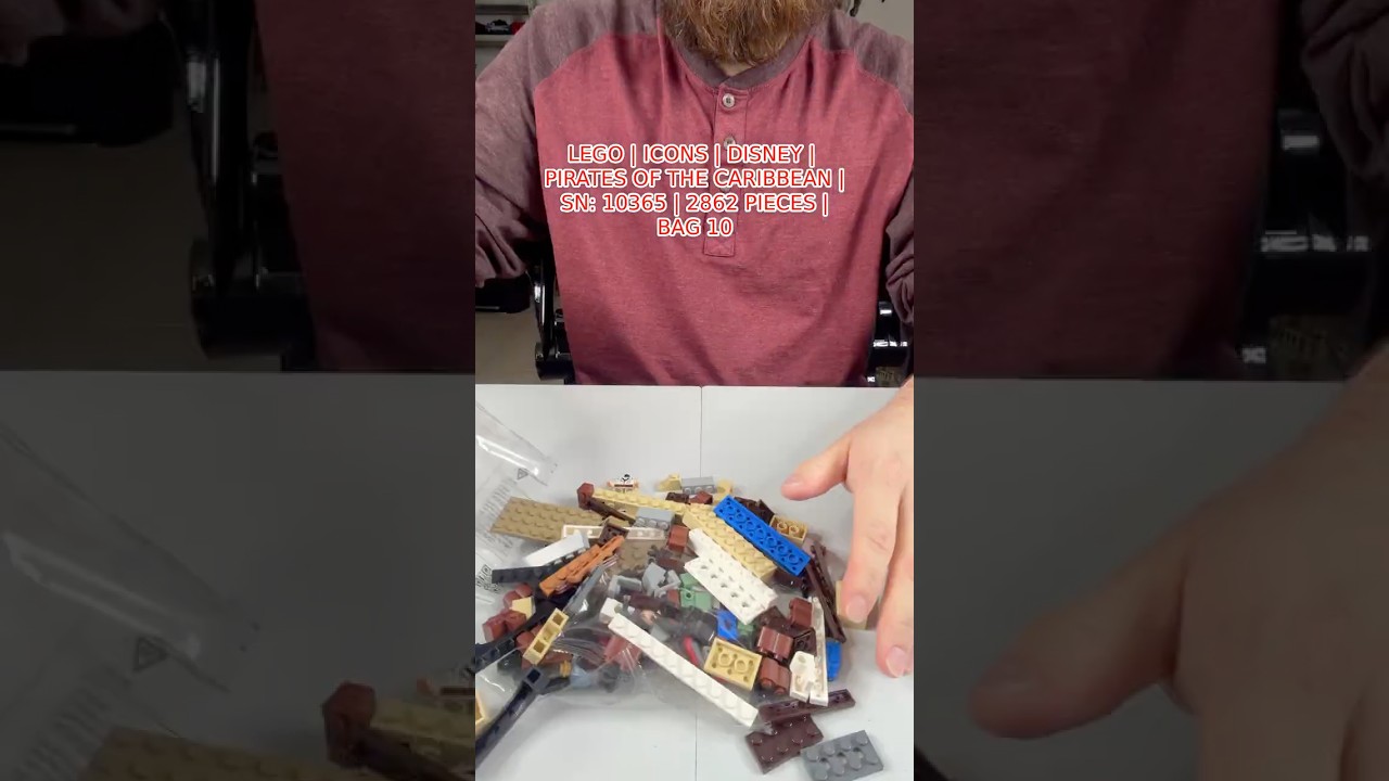 LEGO | ICONS | DISNEY | PIRATES OF THE CARIBBEAN | SN: 10365 | 2862 PIECES | BAG 10 DONE