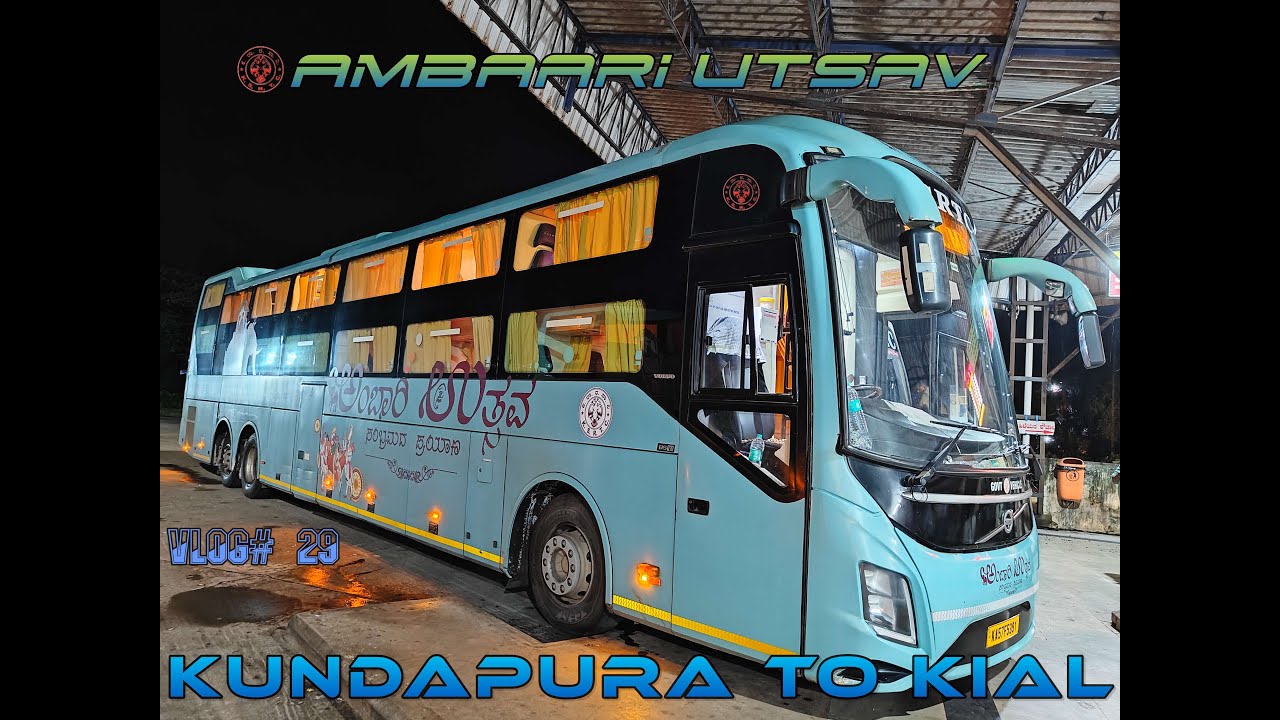 Kundapura to Bangalore in KSRTC Ambaari Utsav| Volvo 9600s AC Sleeper