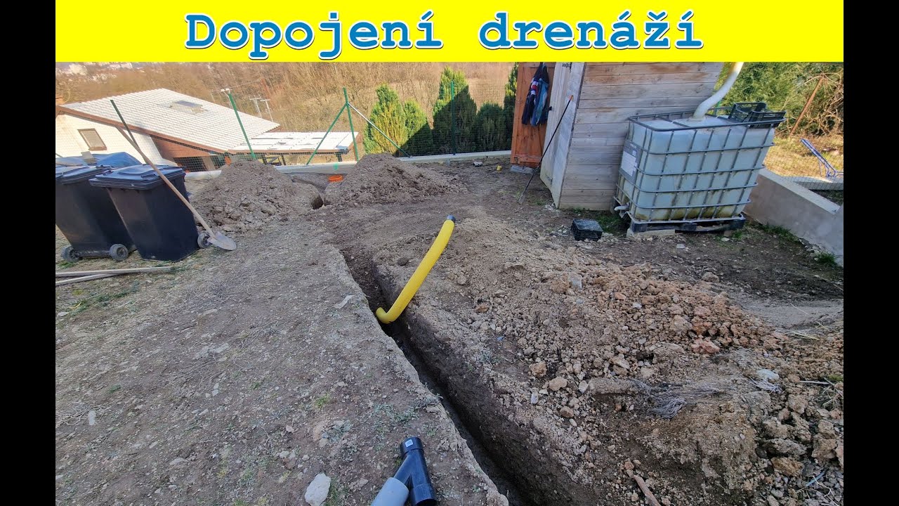 Drenážní šachta a dopojení drenáží 128. Díl - Stavba chaty svépomoci