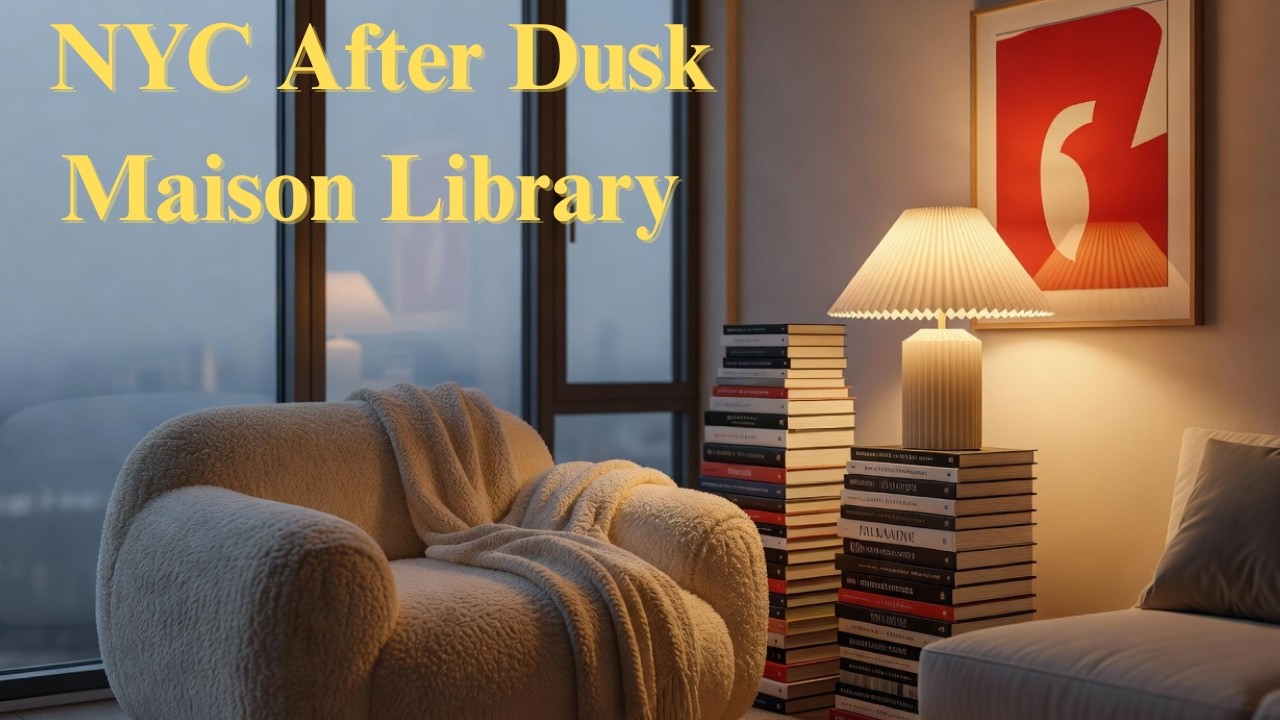 Maison Library 🎷 Quiet Elegant NYC Jazz | Old Money Evening Ambience at Dusk
