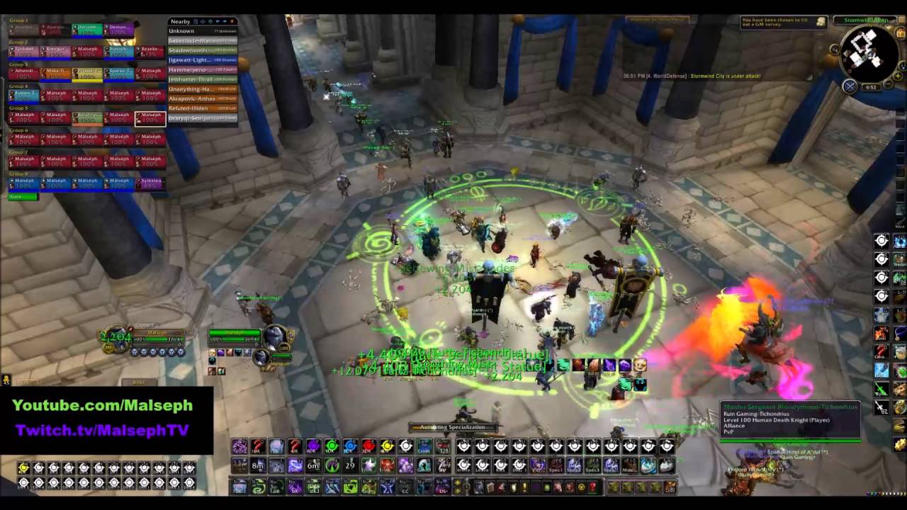 Malseph & Ruin - Wiping Sodapoppins raid Part 2 - Stormwind (Legion Prepatch)