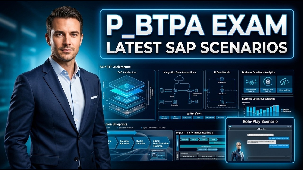 Вопросы к экзамену SAP P_BTPA | Сертифицированный архитектор решений SAP BTP | Сценарии ИИ-ролевы...