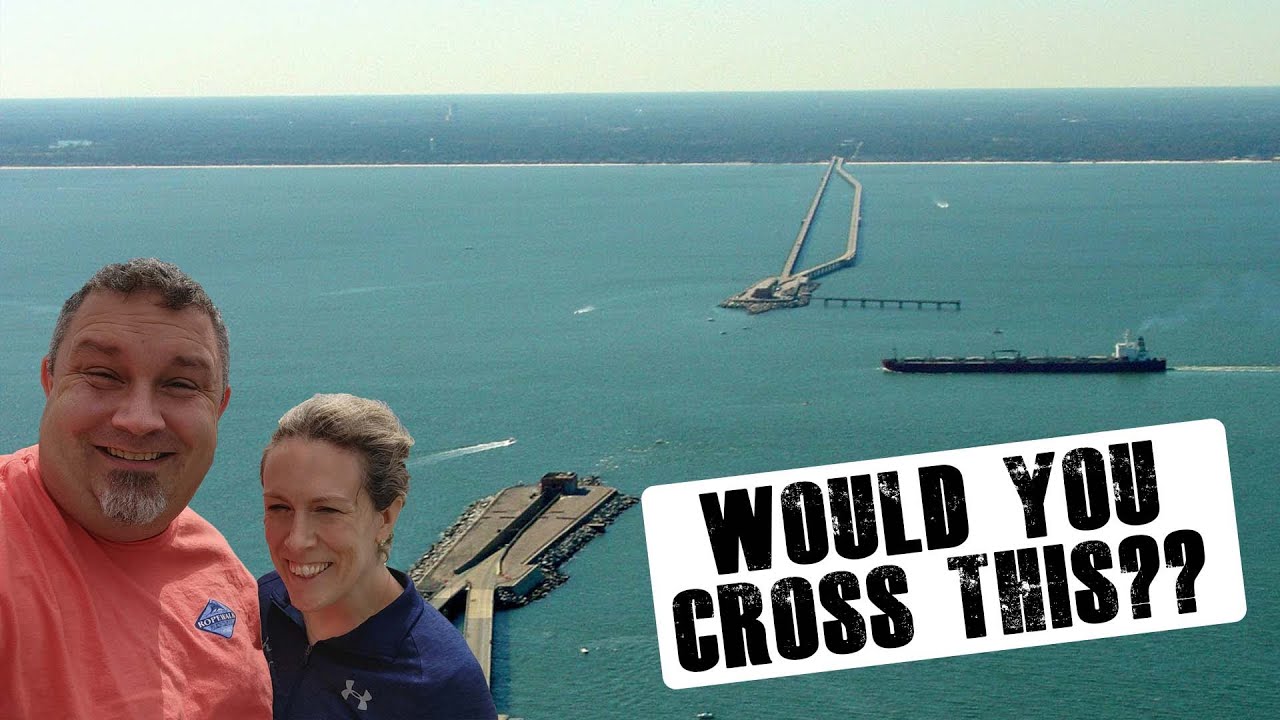 Driving Across The Chesapeake Bay Bridge Tunnel || CBBT || Chesapeake Bay Bridge Tunnel North Bound