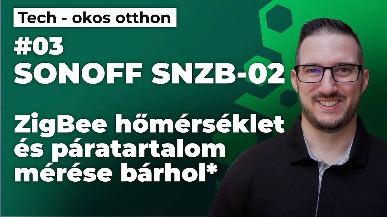 SONOFF SNZB-02 Hőmérséklet és páratartalom mérése bárhol* - ZigBee vezeték nélküli