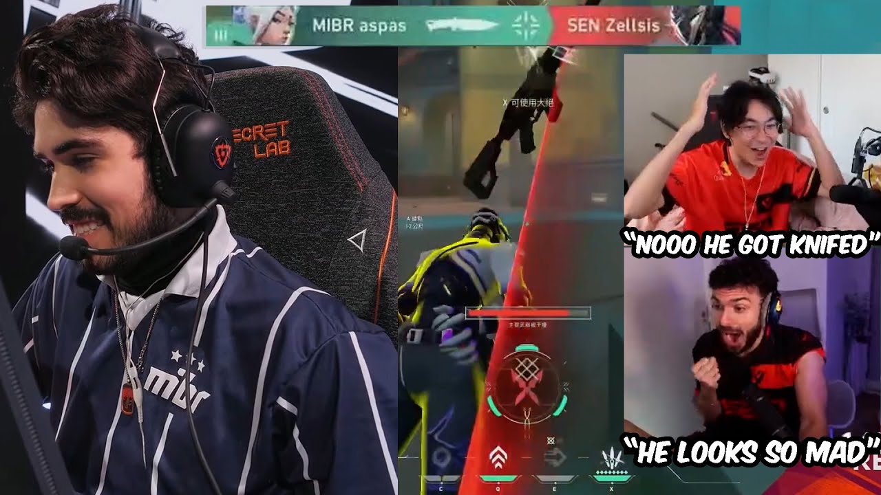Tarik & TenZ Reacts To Sen Zellsis RAGING After Getting Knifed By Aspas