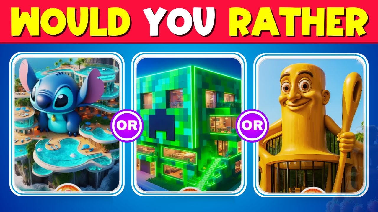 Would You Rather | Build YOUR Ultimate GAMER HOUSE? 🎮🏠 | Pop Your Brain Trivias