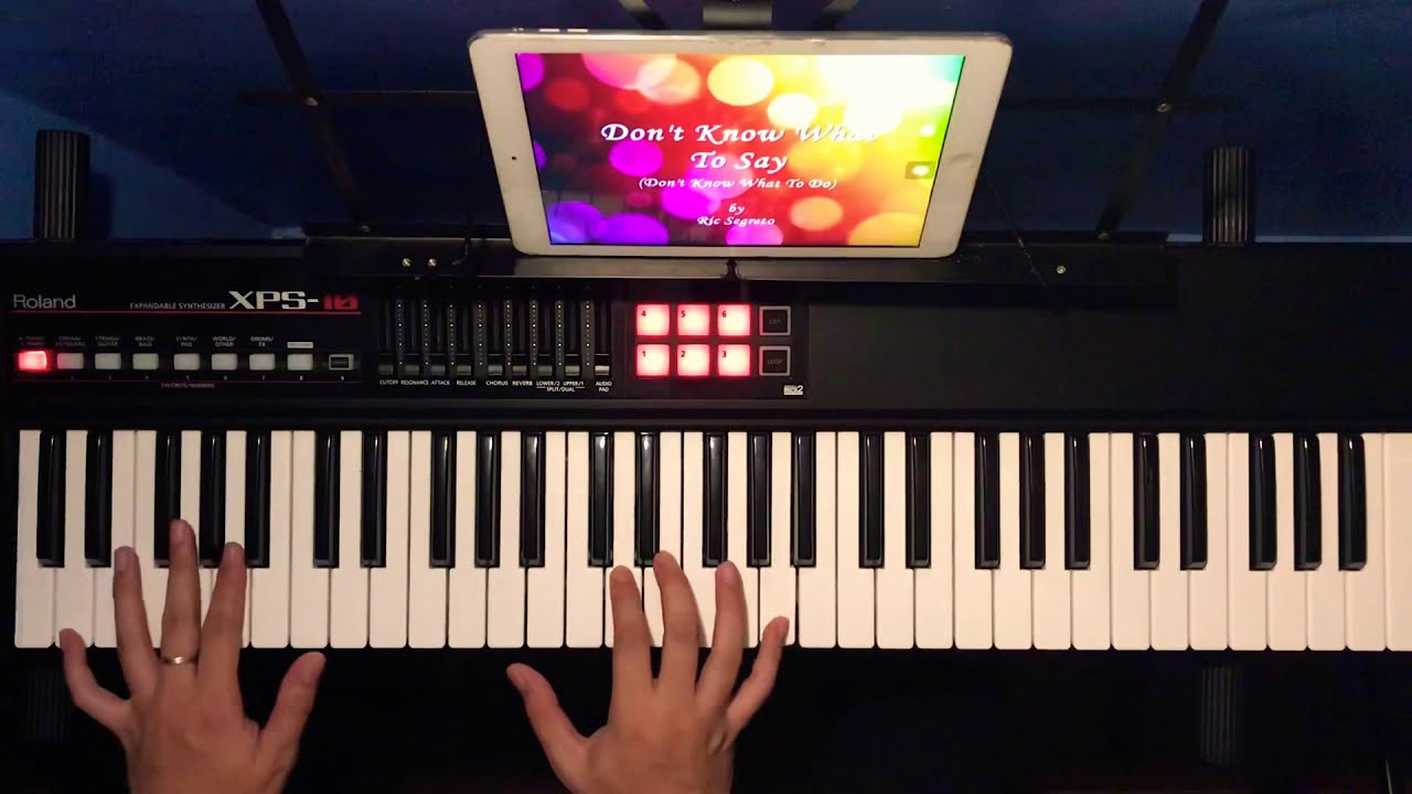 DON’T KNOW WHAT TO SAY Instrumental - Piano