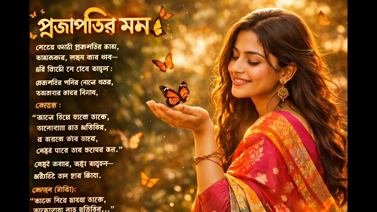 🦋 ভালোবাসা মানে আগলে রাখা – প্রজাপতির মন#NewBanglaSong#EmotionalSong#LoveSong#TrendingNow
