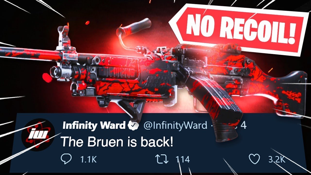 the BRUEN is BACK in WARZONE! INSANE *NO RECOIL* Class Setup!(Modern Warfare Warzone)