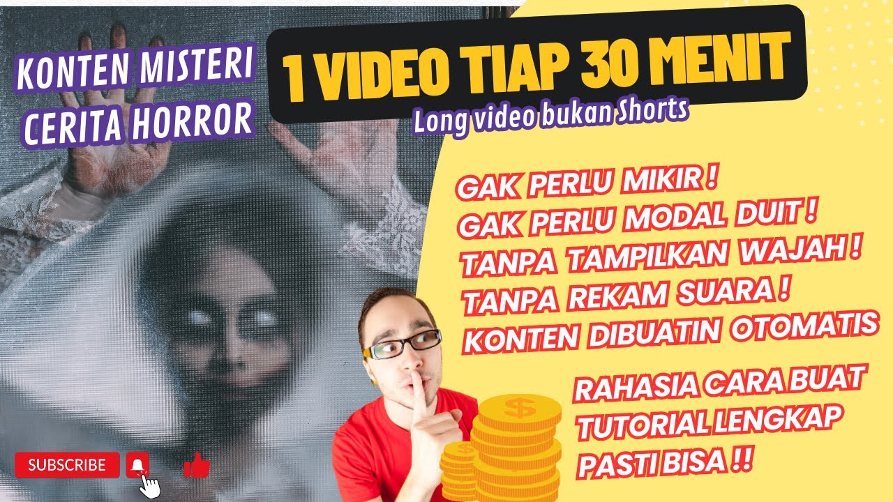 Pasti Bisa! Metode Rahasia Ide Konten Misteri Cerita Horror,  Ide Channel Subs Jutaan, Terbukti!