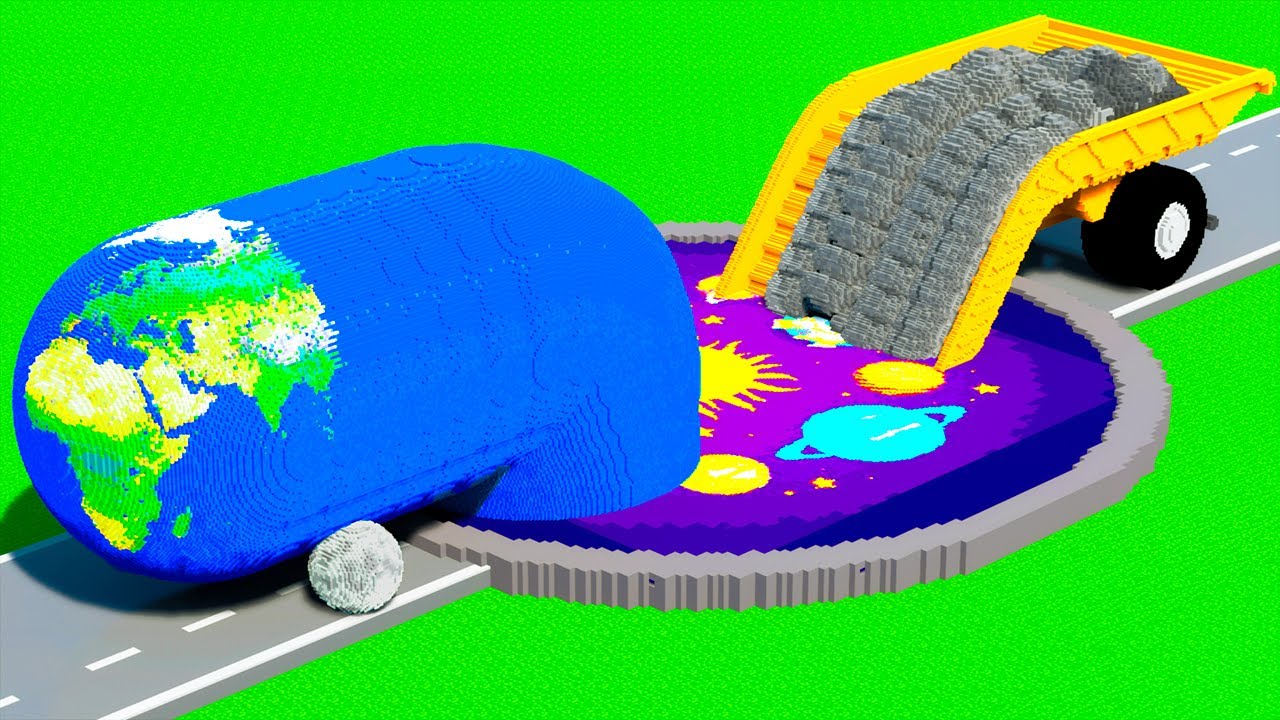 LONG CARS vs PLANETS PORTAL in Teardown