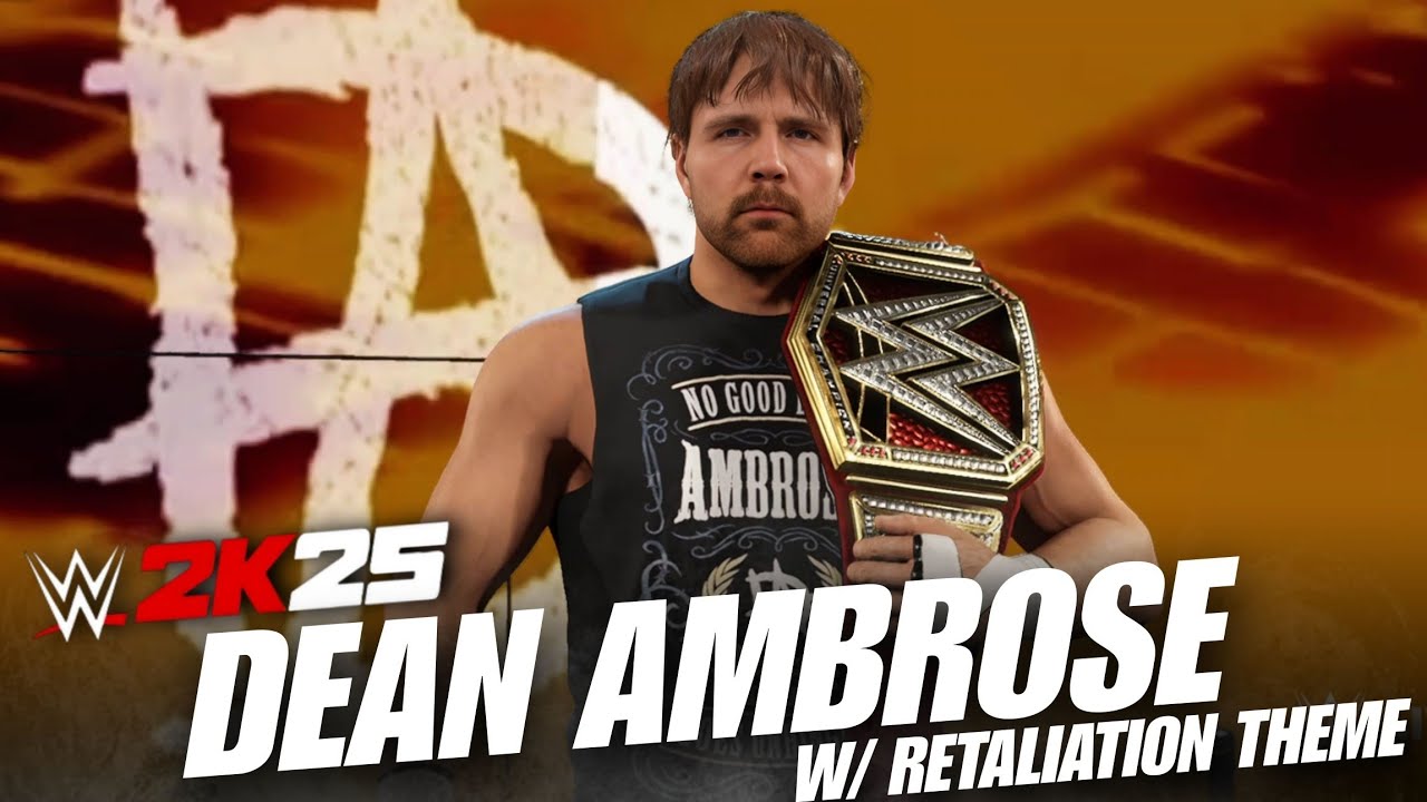 WWE2K25 Dean Ambrose '17 Entrance w/Retaliation Theme Song & Graphics Pack! 