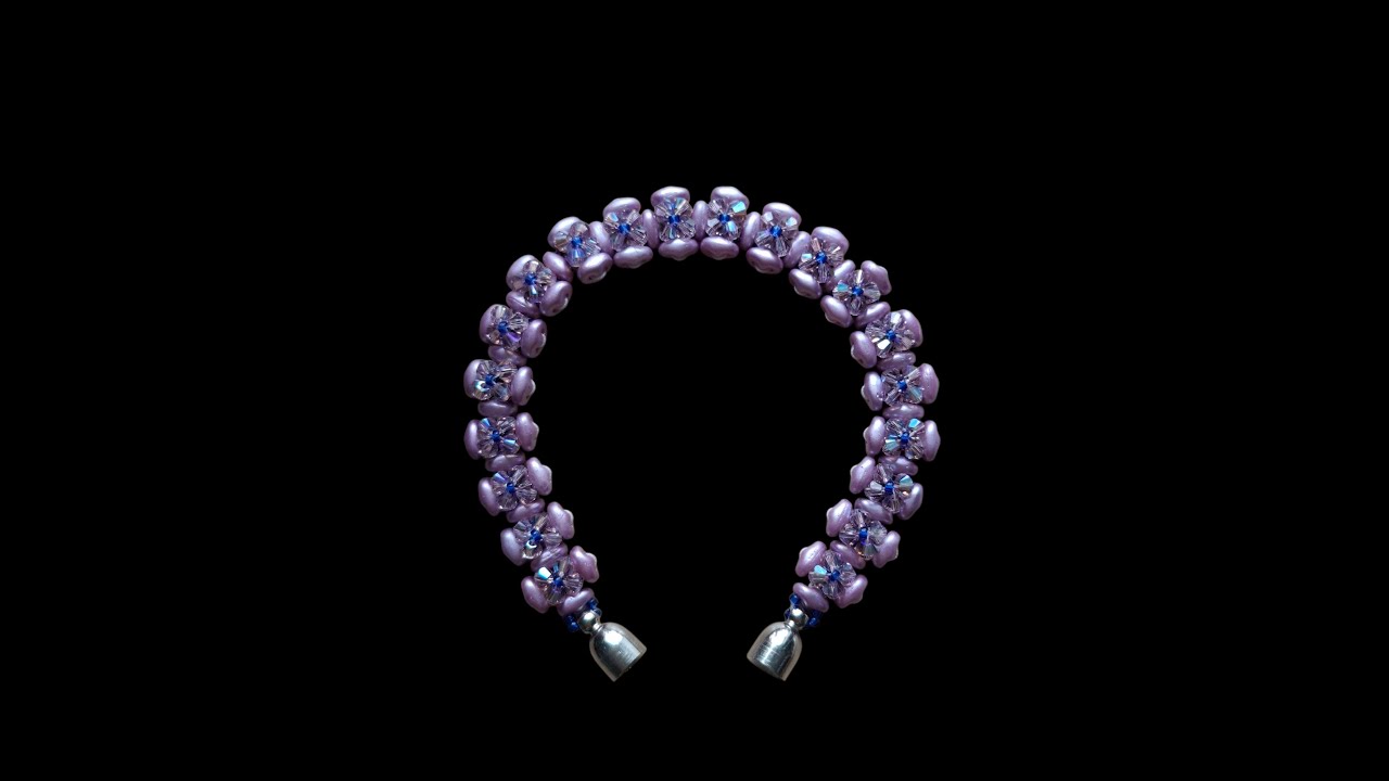 Superduo Variation Tennis Bracelet. Tutorial