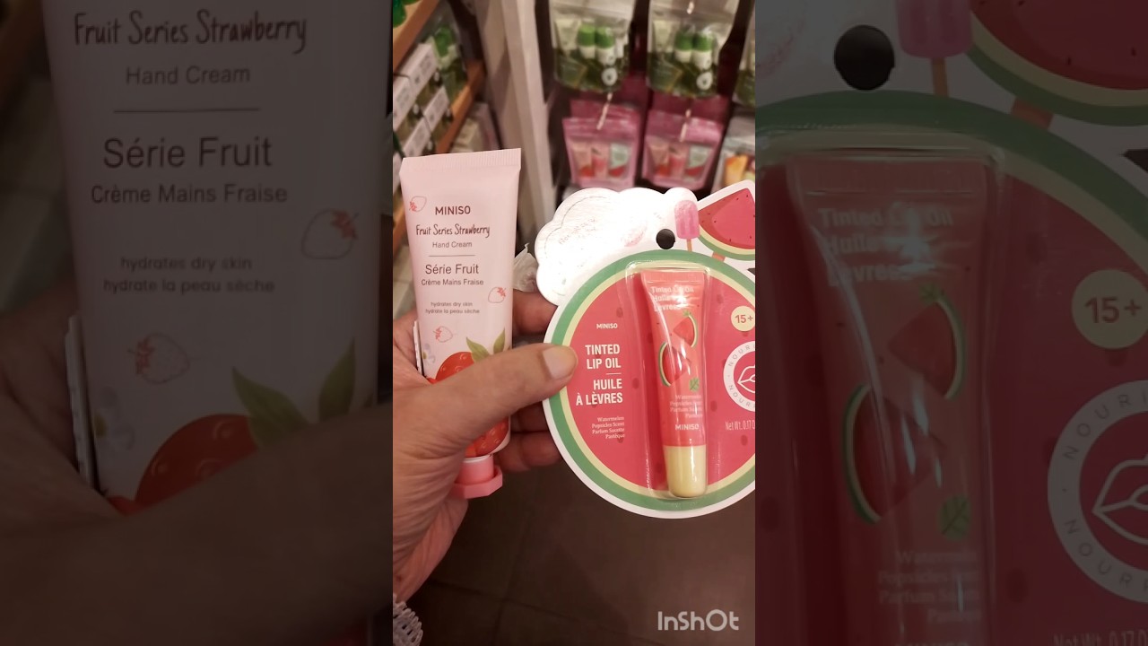MINISO LIP TINT N HAND CREAM #miniso #skincare #reels #subscribe #trending #ytshorts #viralshort