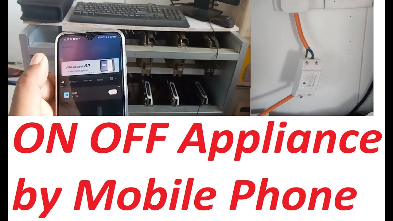 Control electrical appliance by mobile phone or Schedule on & off times