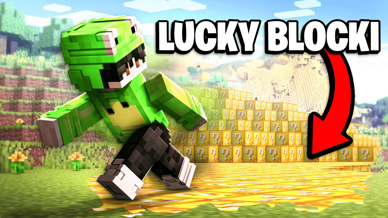 WSZYSTKO CO DOTKNĘ ZMIENIA SIĘ w LUCKY BLOCKI!