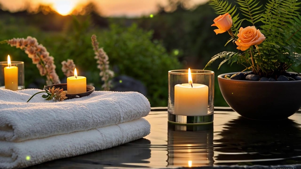 Relaxing Spa Music 🌹 Calm Your Mind Instantly, Release Stress, Insomnia Healing Piano Instrument 24