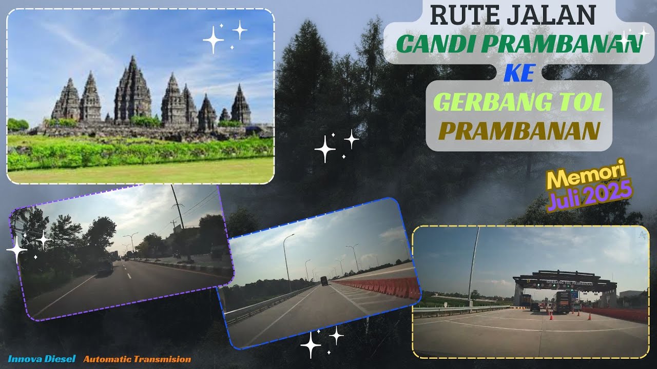 Rute Jalan Dari Candi Prambanan ke arah  pintu masuk Tol Prambanan