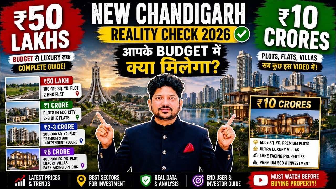 ₹50 Lakh vs ₹10 Crore in New Chandigarh 🏡 | Aapke Budget Me Kya Milega? 2026 Reality Check 🔥