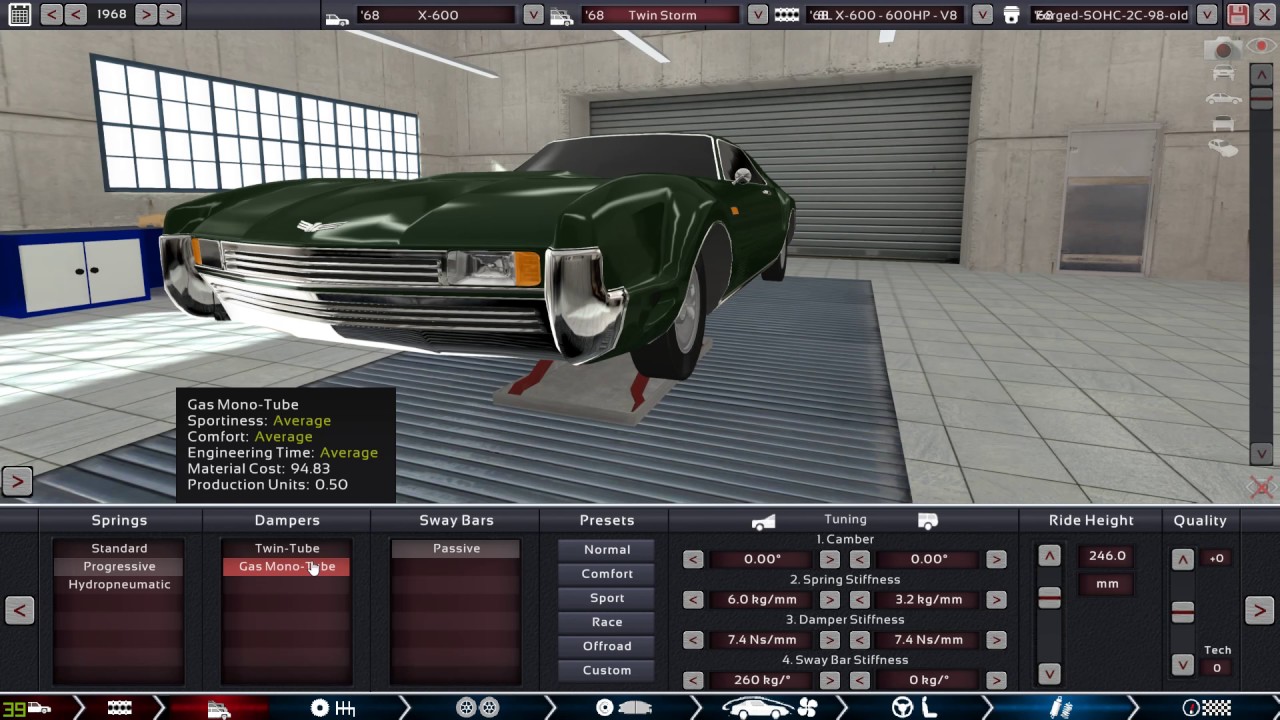 Muscle Car with an 8.0L 600 HP V8 in 1968