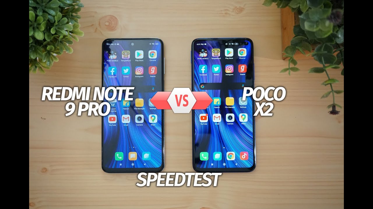 Redmi Note 9 Pro vs Poco X2 Speedtest Comparison