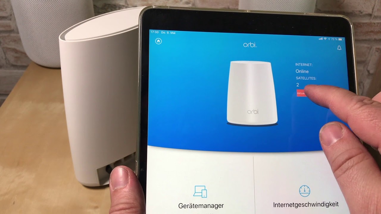 Netgear  Orbi Satellit, installieren über Orbi App, Mesh Wlan deutsch/german #SmartHome
