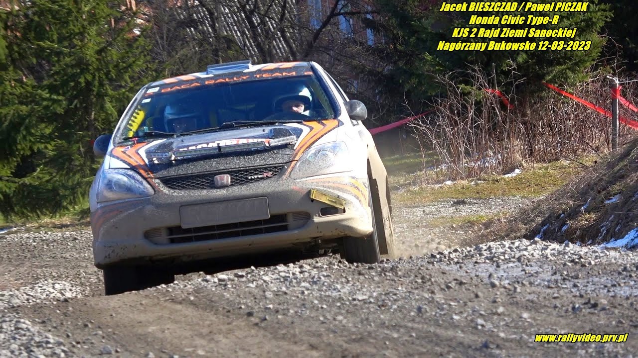 J.  BIESZCZAD/P. PICZAK-Honda Civic Type R-KJS 2 Rajd Ziemi Sanockiej Nagórzany Bukowsko 12-03-2023