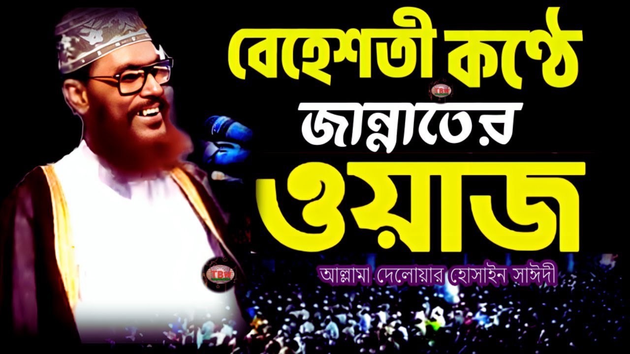 বেহেশতী কণ্ঠে জান্নাতের ওয়াজ শুনেন | allama delwar hussain saidi waz | Delowar Hossain Saidi Waz