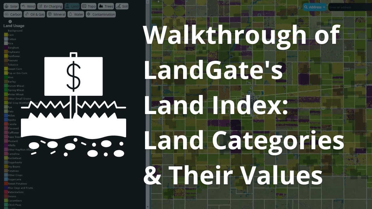 Walkthrough of LandGate's Land Value Index: Land Categories & Their Values
