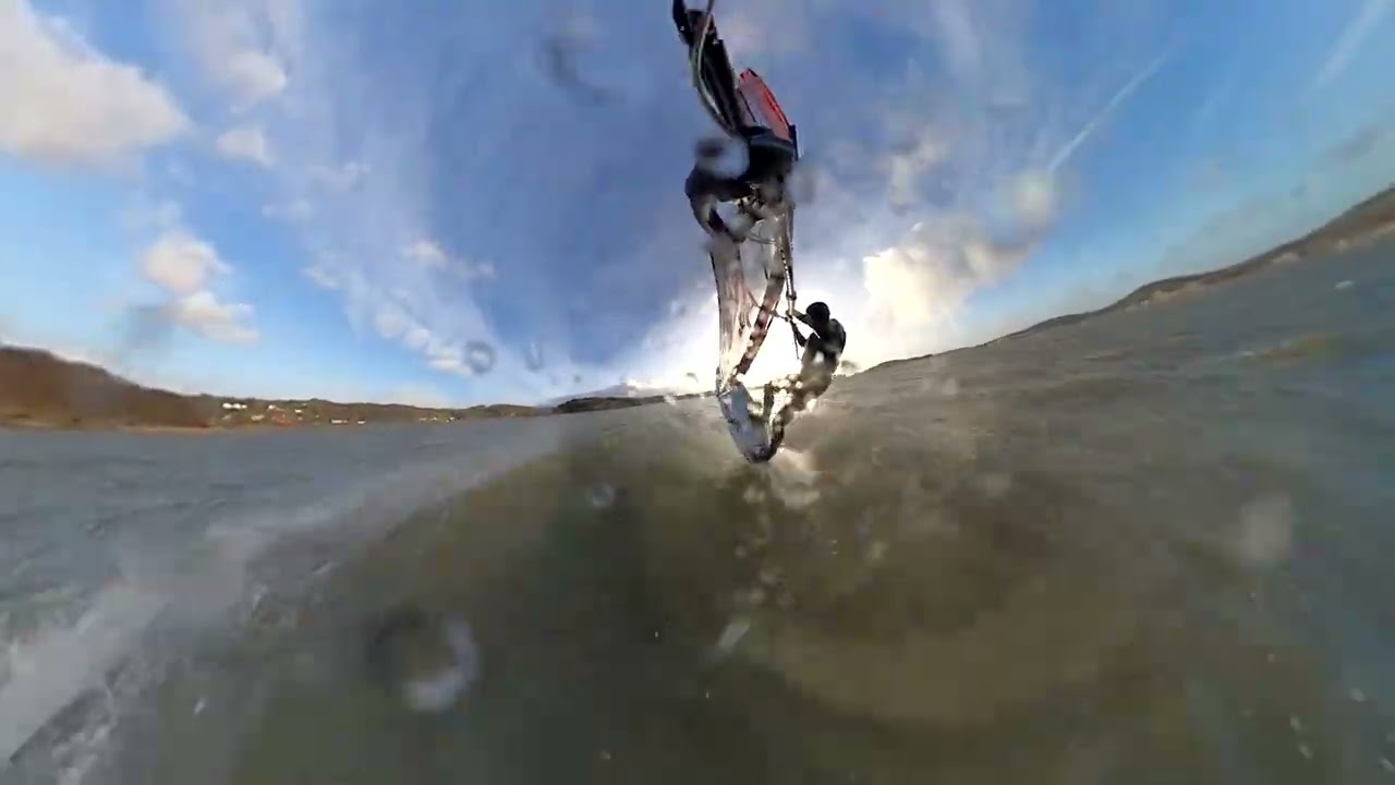 Windsurfing freeriding on slalomgear
