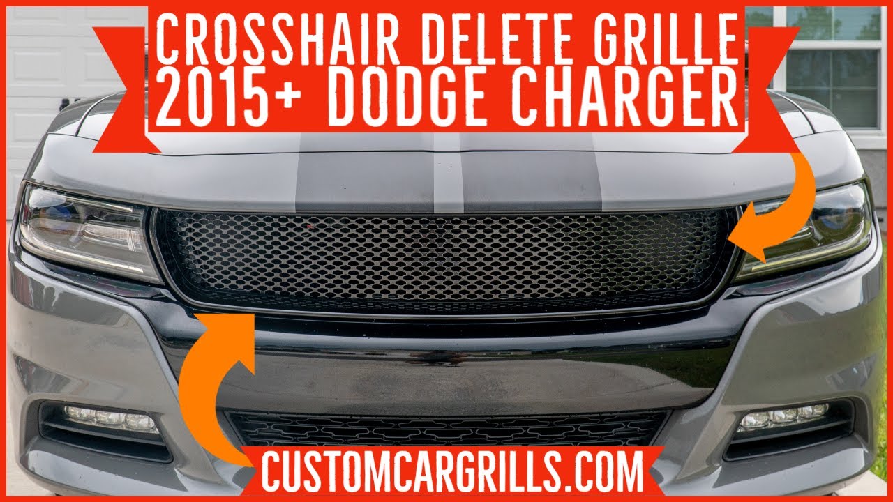 Dodge Charger 2015 - 2020: инструкция по установке сетчатой ​​решетки радиатора от customcargrill...
