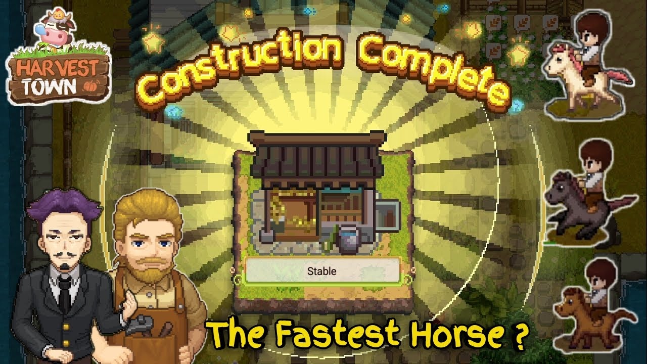 Harvest Town - Build a Stable And Buy All The Horse