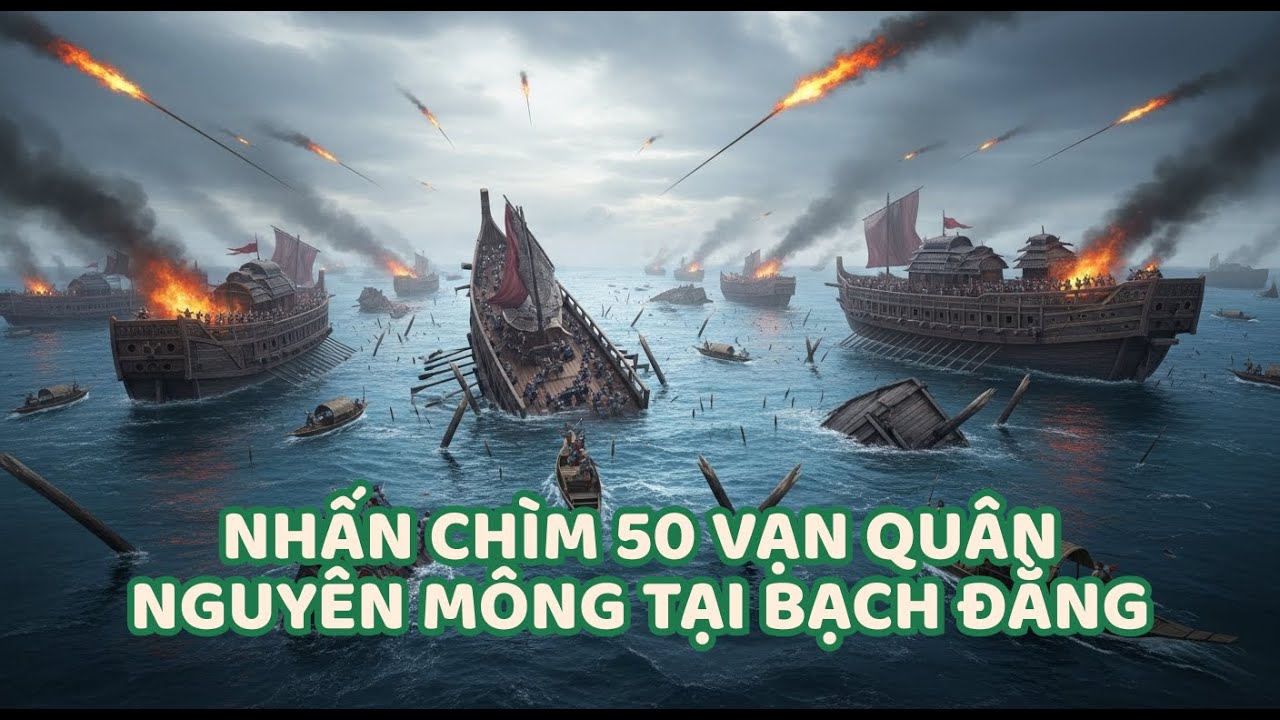 ĐẠI CHIẾN NGUYÊN MÔNG LẦN 3 | Trận Bạch Đằng Lừng Lẫy Nhấn Chìm 50 Vạn Quân Thù!
