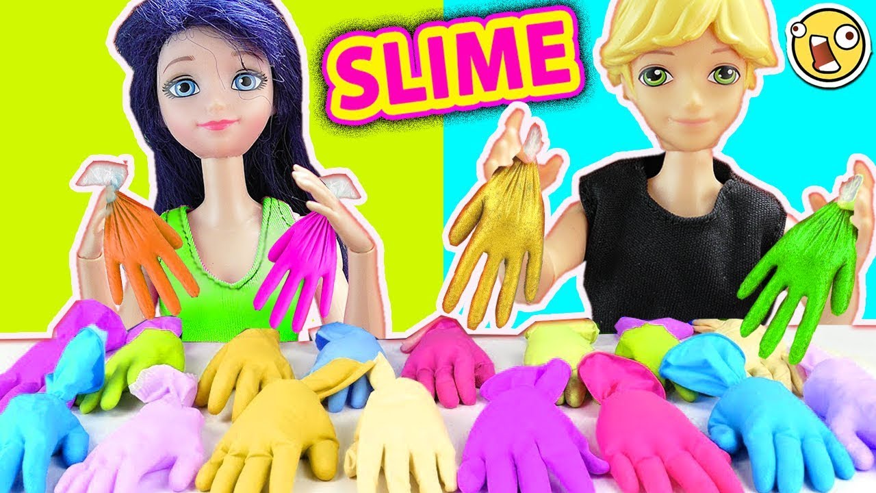 NO Escojas el Guante de Slime Equivocado Challenge con Marinette y Adrien