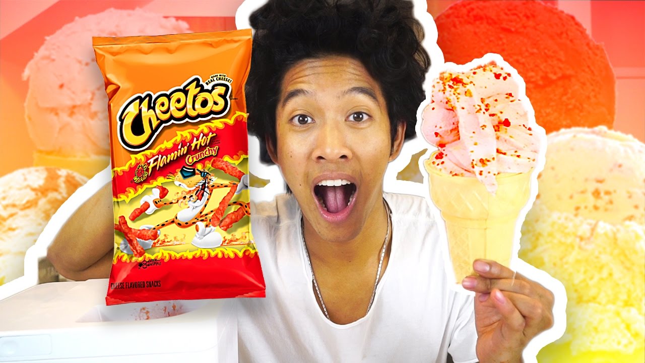 DIY HOT CHEETOS ICE CREAM