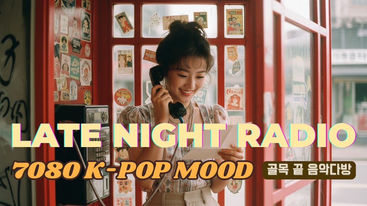 7080 K-POP Late Night Radio 📻｜Playlist 07｜공중전화 · Phone Booth