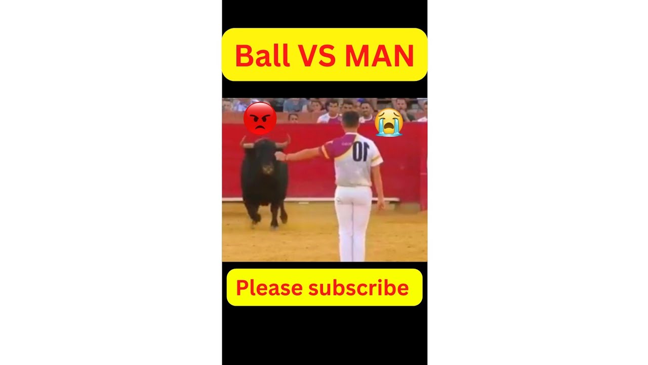 😱 Dangerous Bull vs Man. 