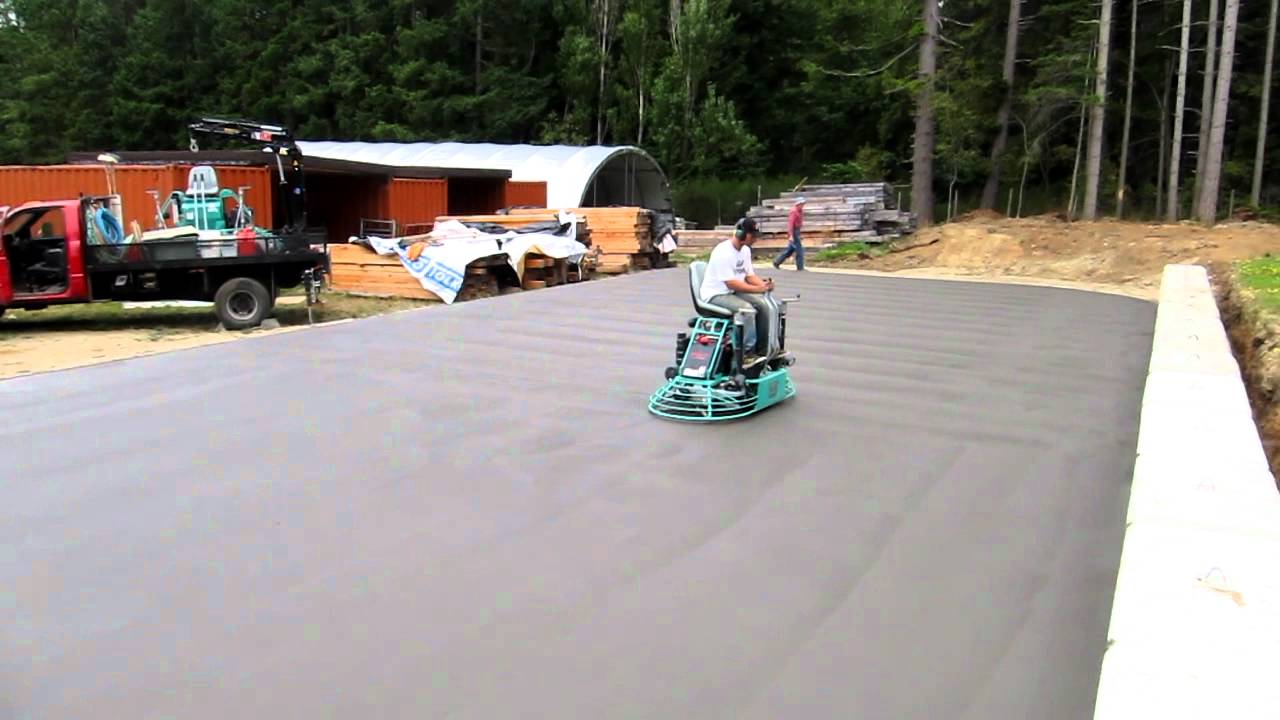 How to finish concrete