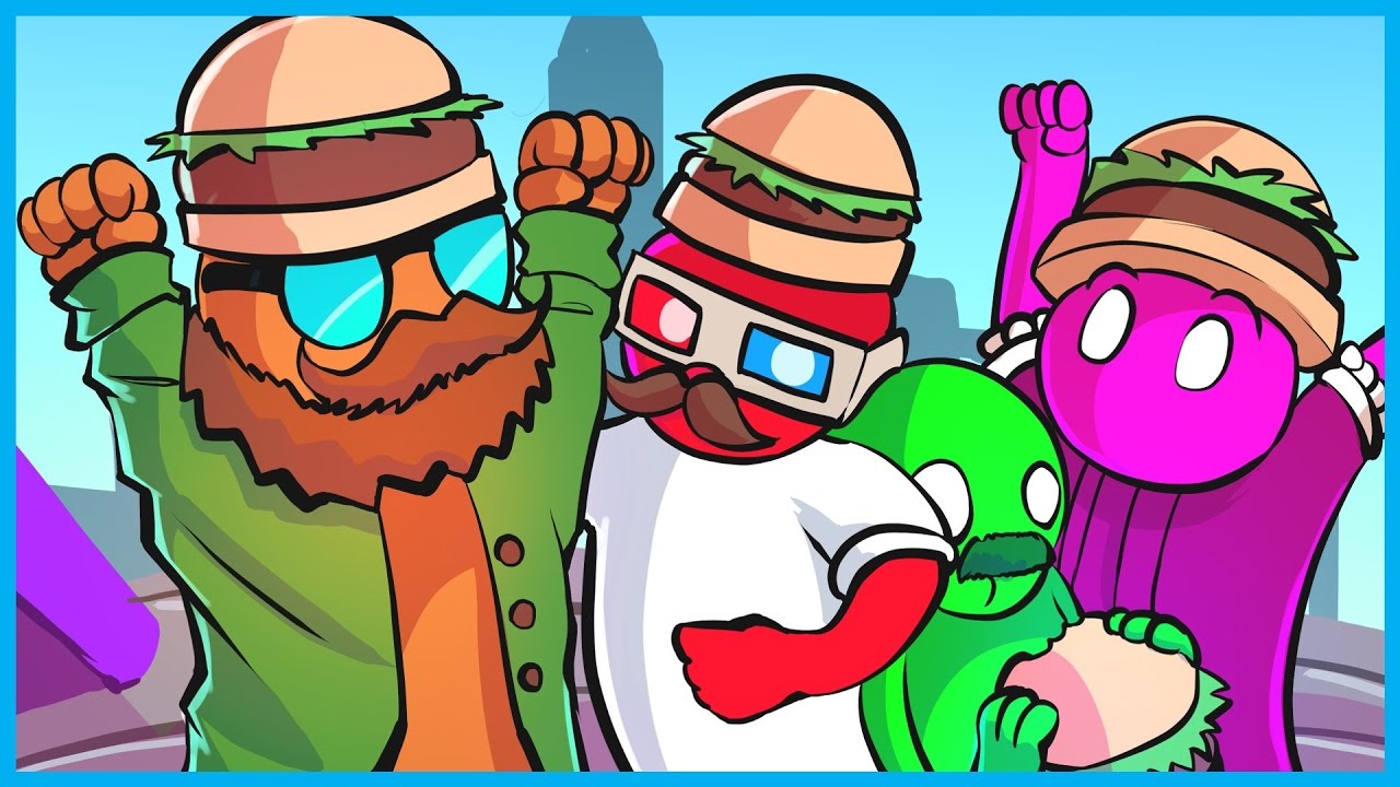 Смешные моменты Gang Beasts! - Cheeseburger Squad, самый смешной клип в истории и лучший игрок вс...