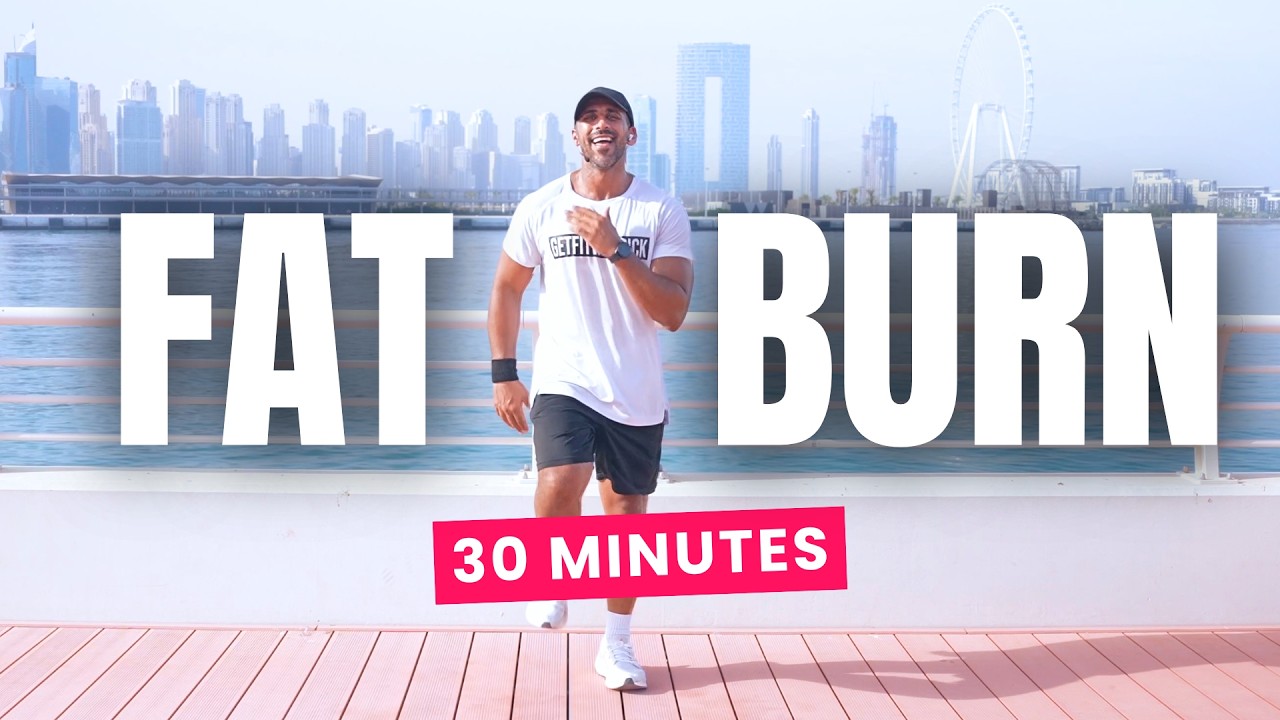 30 Min Fat Burn Walk At Home | Burn Belly Fat, No Jumping