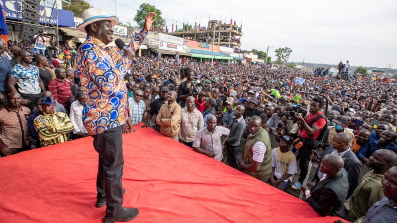 'HATUTARUDI NYUMA!' RAILA TERRIFIES RUTO AS HE HOLDS A MASSIVE RALLY IN MIGORI!!