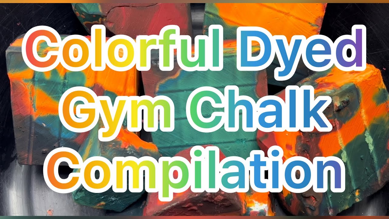 Colorful Dyed Gym Chalk Compilation