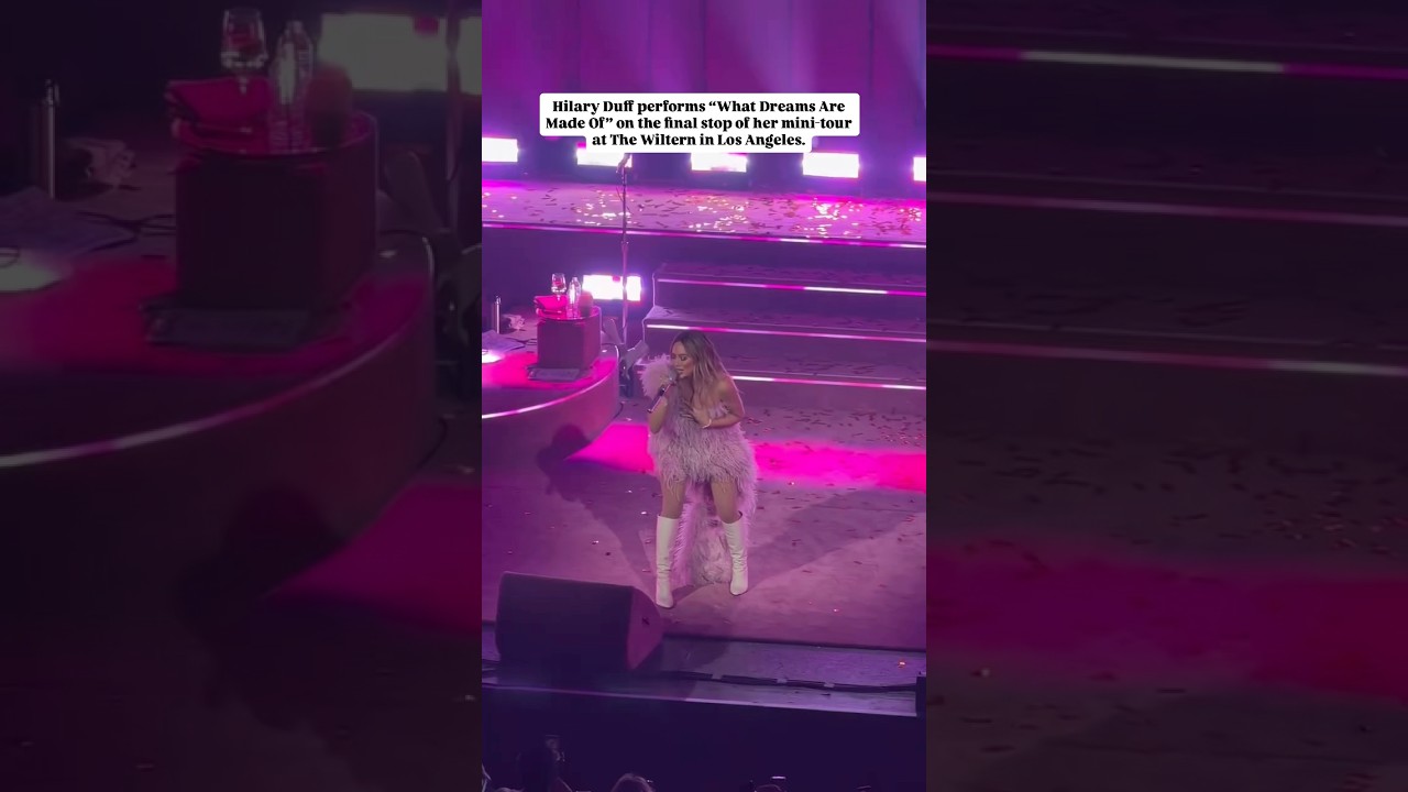 Hilary Duff performs “What Dreams Are Made Of” on the final stop of her mini-tour in Los Angeles.