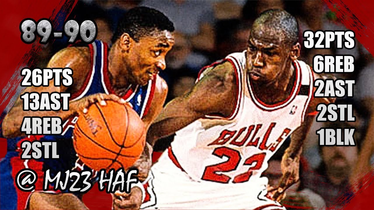 Michael Jordan vs Isiah Thomas RARE Highlights vs Pistons (1990.01.23) - 58pts Total! Sick Duel!