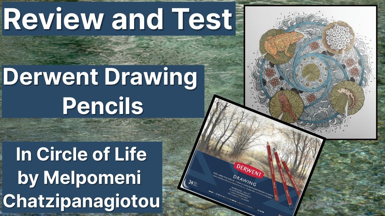 Derwent Drawing Coloured Pencils Test and Review in Circle of Life by Melpomeni Chatzipanagiotou