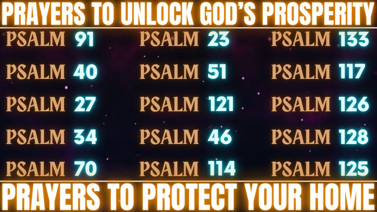 PRAYERS TO UNLOCK GOD’S PROSPERITY - PRAYERS TO PROTECT YOUR HOME ( the word of God )