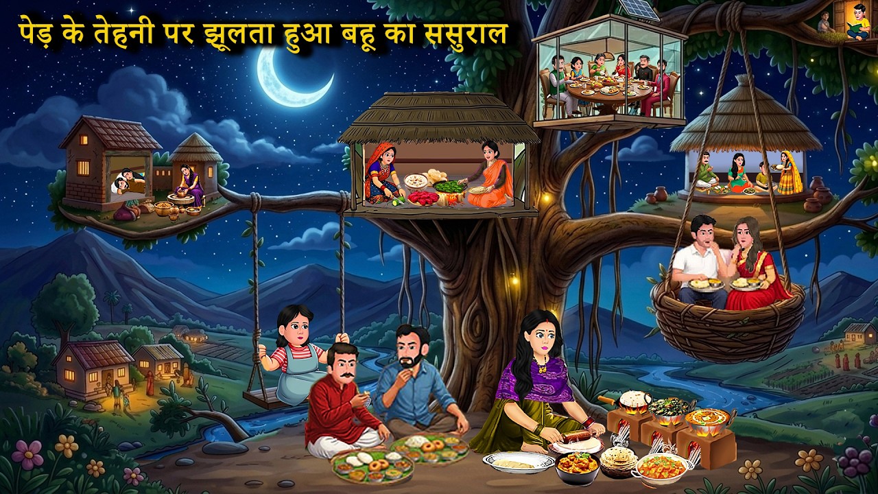 पेड़ के तेहनी पर झूलता हुआ बहू का ससुराल || In-Law's In-Laws Swinging On The Branch Of A Tree ||