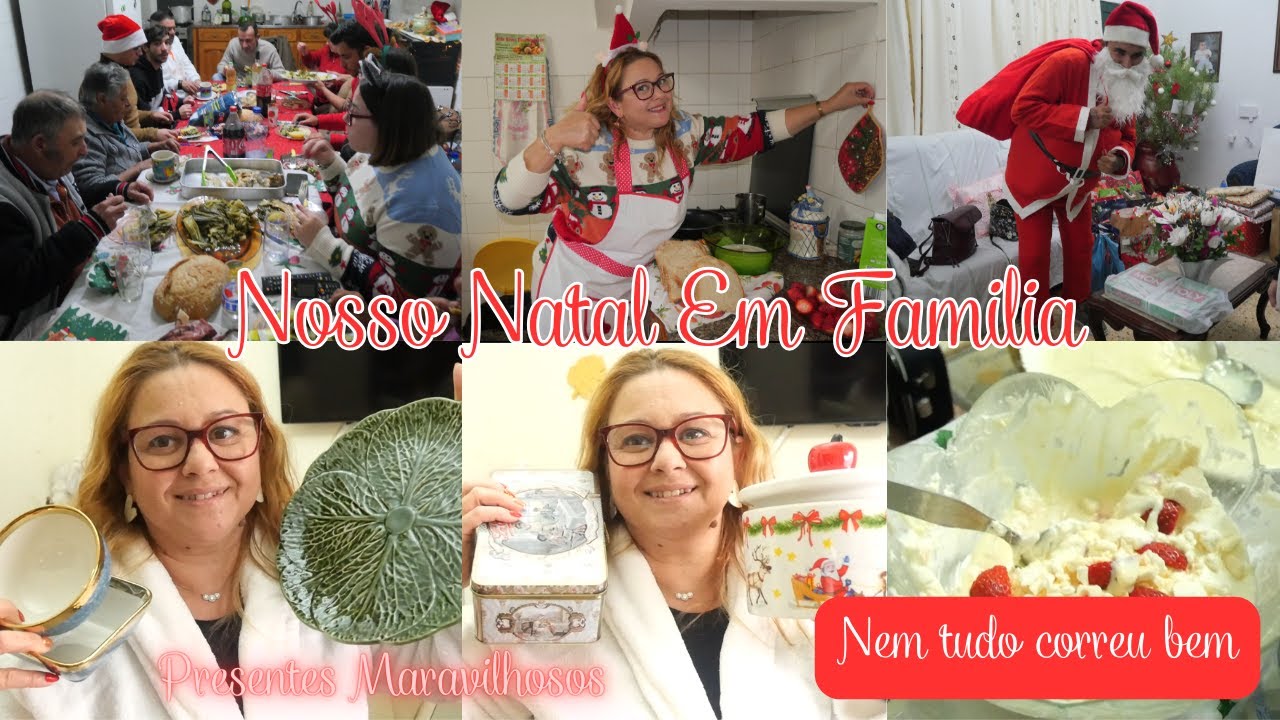 VLOG// COMEMORANDO O NOSSO NATAL EM FAMILIA// MUITOS PRESENTES//ELISABETE NOGUEIRA