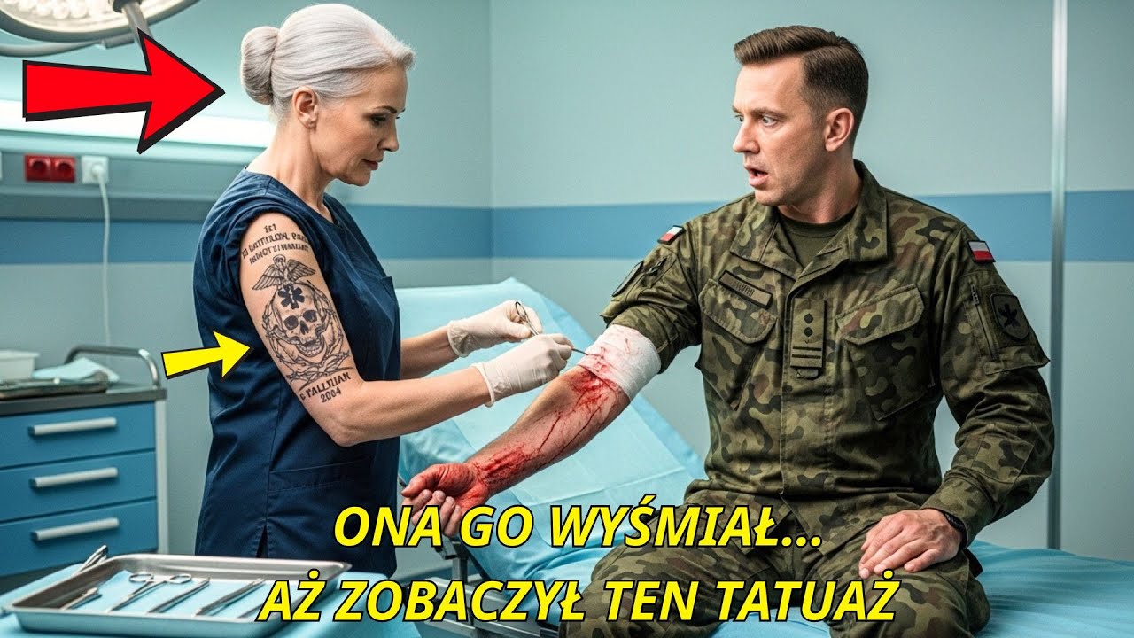 Arogancki dowódca wojskowy wyśmiał pielęgniarkę… dopóki nie zobaczył jej tatuażu jednostki
