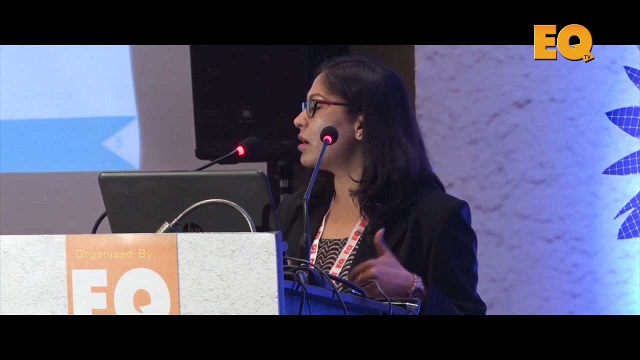 Monika Rathi, Head Product BD, Mahindra Susten at EQ Solartech Leadership Summit, New Delhi